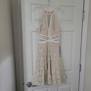 Ivory and Gold Dress